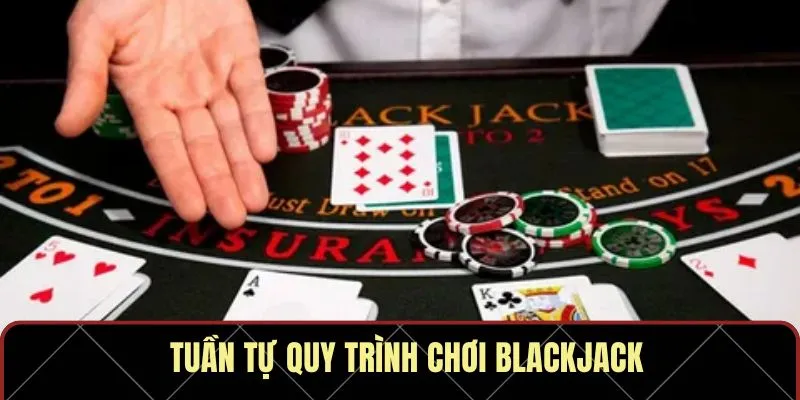 Tuần tự quy trình chơi blackjack